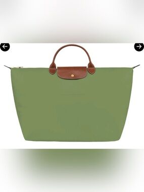 Longchamp Le Pliage Medium Tote Bag Green Shoulder Strap: NWT